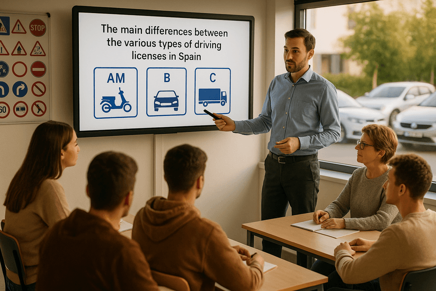 Las principales diferencias entre los distintos tipos de carnets de conducir en España